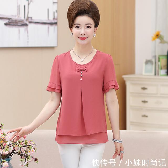 短袖 妈妈自从穿了这些上衣,衣柜里的衣服都不想再穿了