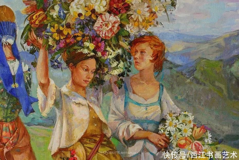 细致瑰丽的画风，俄罗斯女画家纳塔利娅·图尔