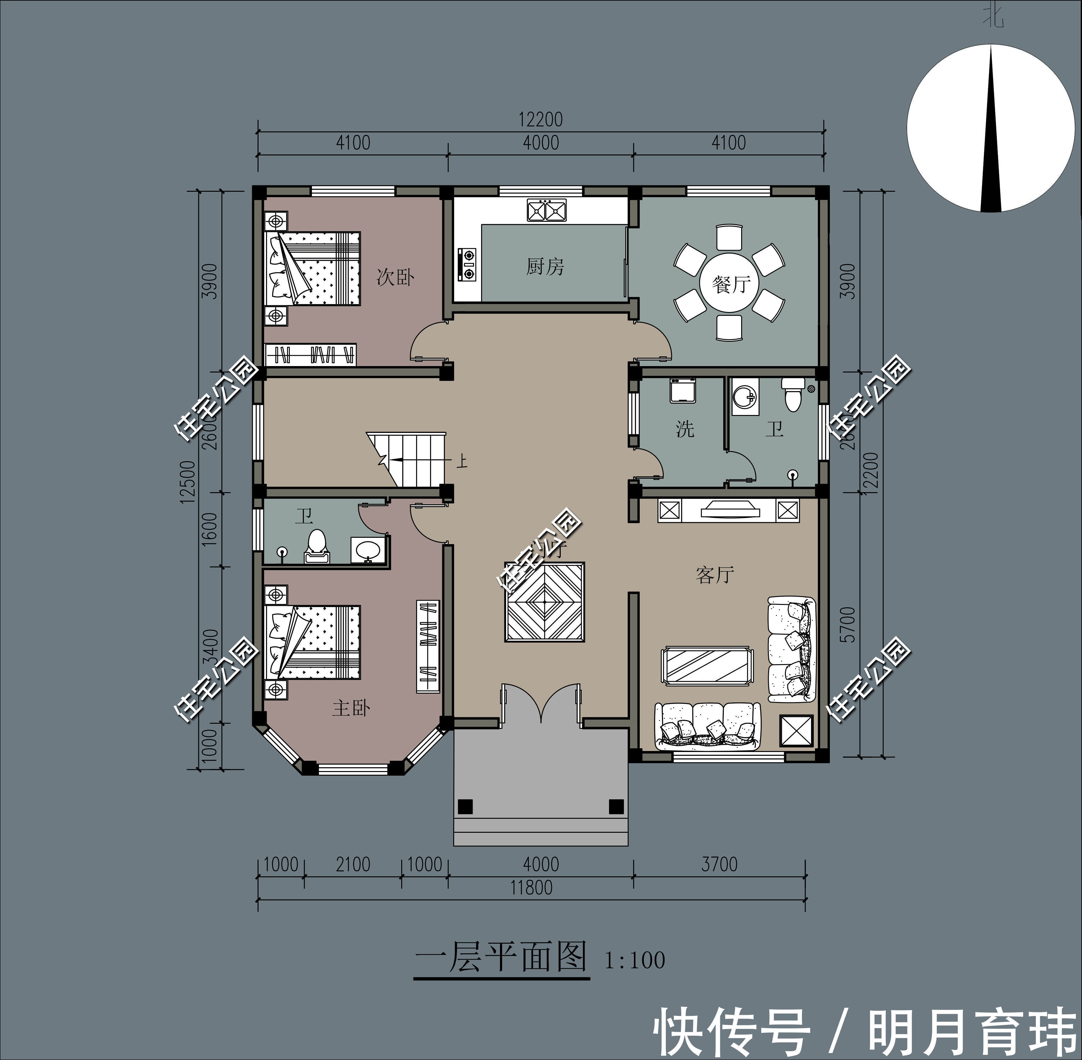 住宅|这8套别墅图纸火了,第2套中式小院造价仅30万,第6套点赞50万