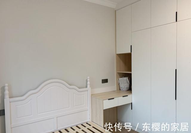 柜子|一家四口新房,鞋柜衣帽一体柜很实用,电视墙更是大气,很满意
