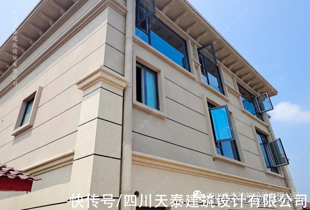 完工|四川自贡三层欧式乡村别墅完工实景 农村别墅自建房 自贡施工队