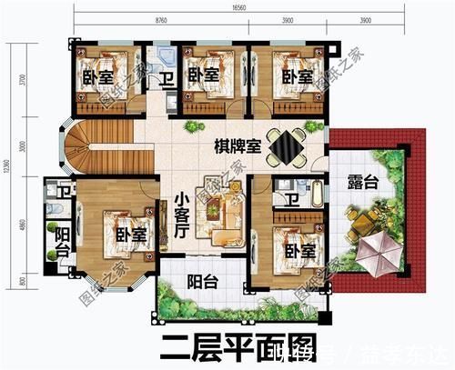 户型|5款180平左右的农村二层房屋图，第四款带洗衣房，你有没有喜欢的？