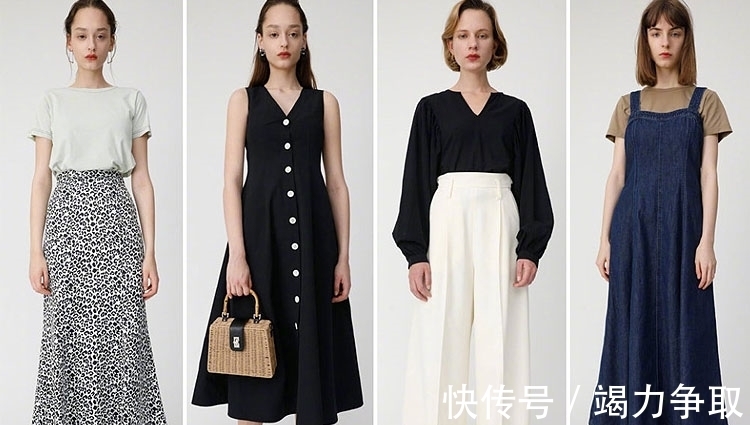 黑+白 女人职场穿搭无需太过用力,简约大气的“素色”就能让你气质备升