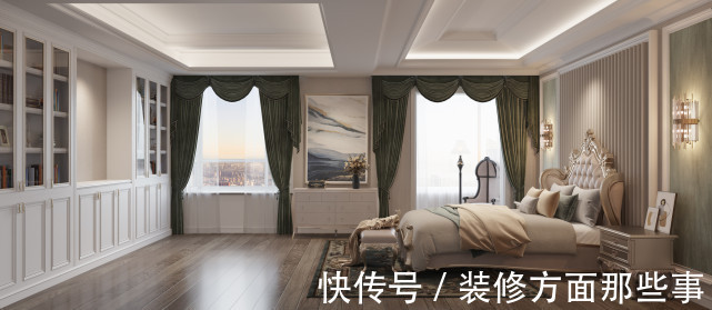 现代|491㎡现代美式,温馨粉色系客厅真是太美了