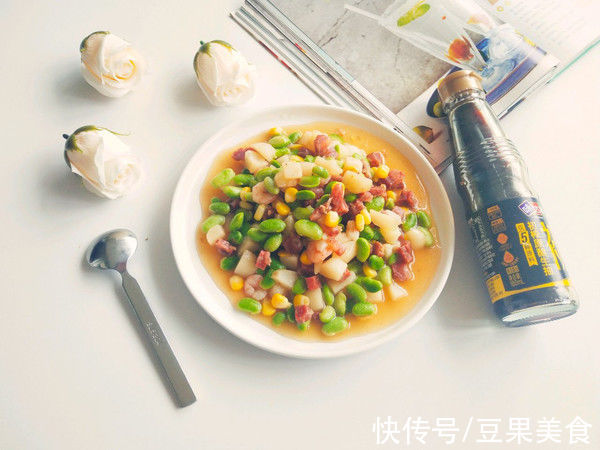 腊肠|老少皆宜的毛豆腊肠，香软咸鲜，味美可口