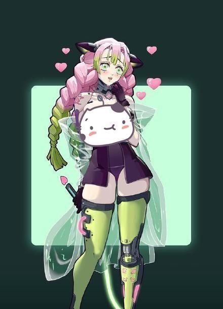 鬼灭之刃|鬼灭三美成朋克少女,蝶屋少女大变样,伊之助误入,网友表示太美