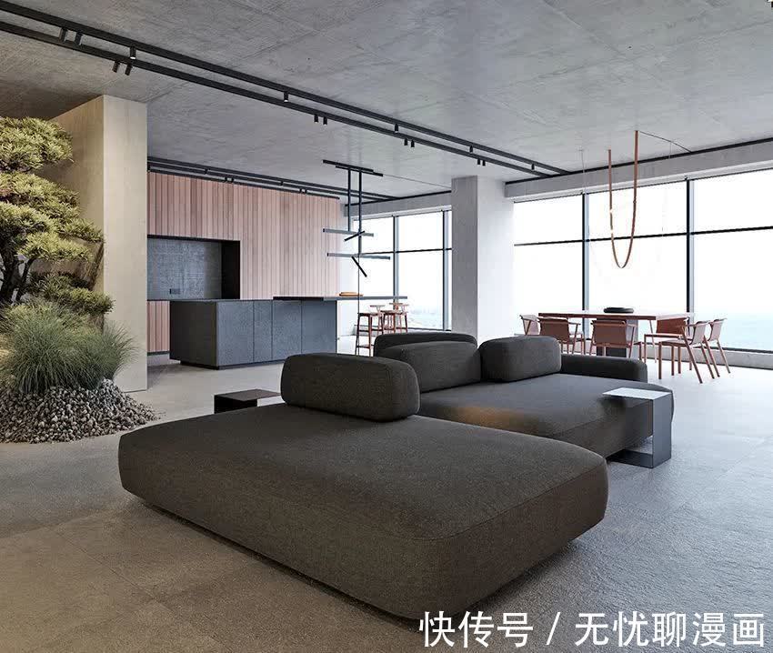 水泥|330㎡高级灰大平层,低调奢华!