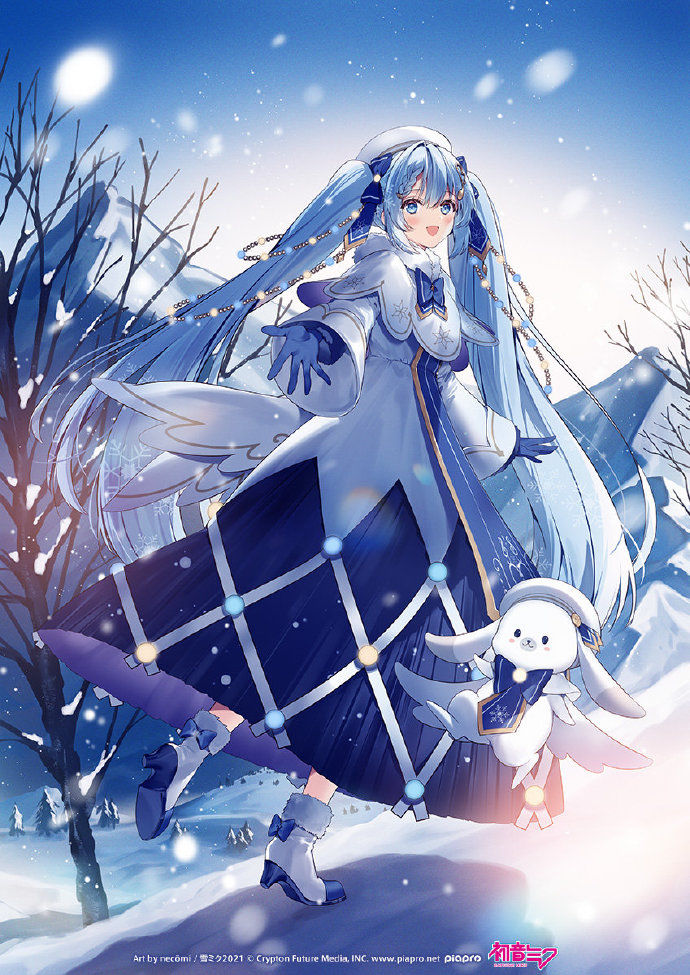 万里雪|2022年的雪初音官方形象公开了！冰冰凉凉的公主殿下好可爱