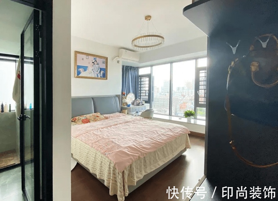 厨房|黄石印尚装饰 ▏爆改98㎡老房,厨房连推两堵墙,客厅是全小区最美的!