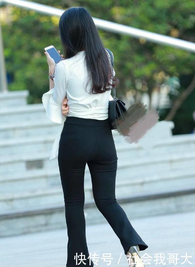 裤腿|因为裤子太紧,只好在裤腿上打个洞,穿高跟鞋爬楼梯