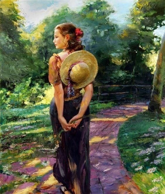 俄罗斯!人体艺术——俄罗斯画家人体油画中的美女娇艳如花