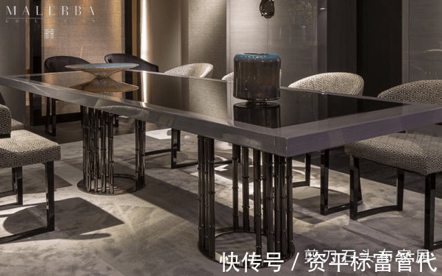 鉴赏|意大利家具设计,富有东方美感的Malerba系列餐桌鉴赏