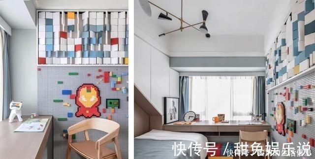 客餐厅|120平户型,北欧简约风,清雅的色彩,舒心的家(附平面图)!