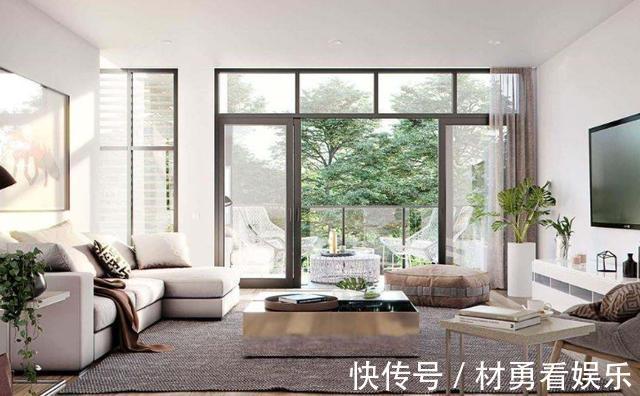 阳台|客厅带阳台的户型,别只知道装推拉门了,如今更流行这样做