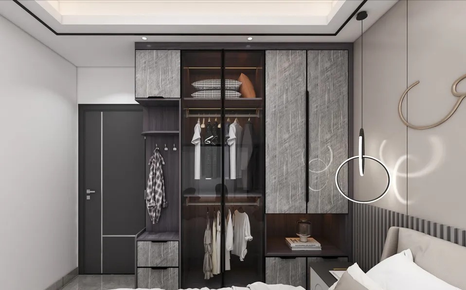 衣柜|喜欢深色系不能错过的设计,这套4房两厅尽显高级