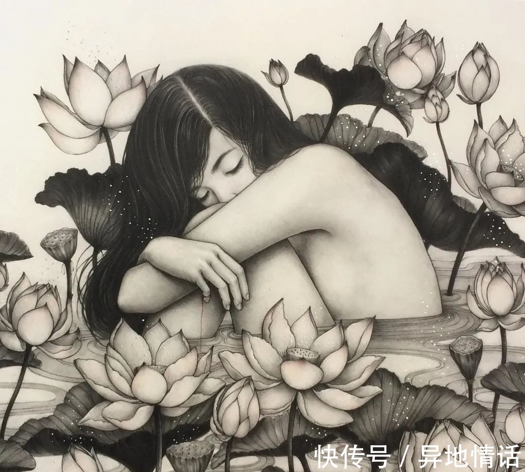 斯特拉·伊姆·赫特伯格@她手绘插画女孩,独特的气质,比任何头像壁纸还美