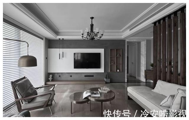 黑白灰+胡桃木|170㎡精装房大改造,黑白灰+胡桃木,打造高级质感美宅,晒晒!