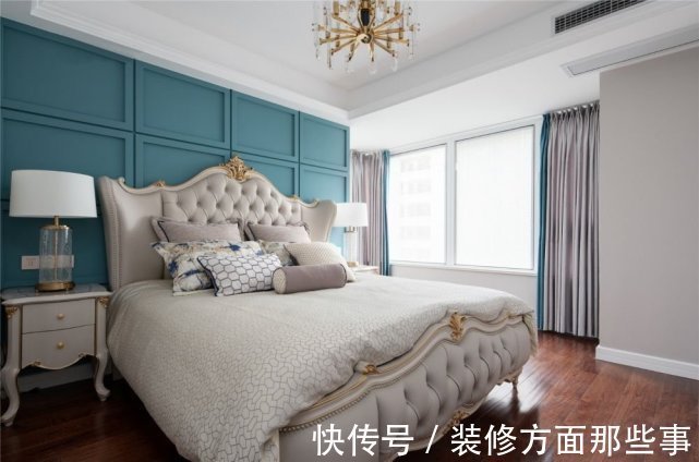 客餐厅|142平欧式风三居室,各个居室映衬的柔和淡雅,独立且相融