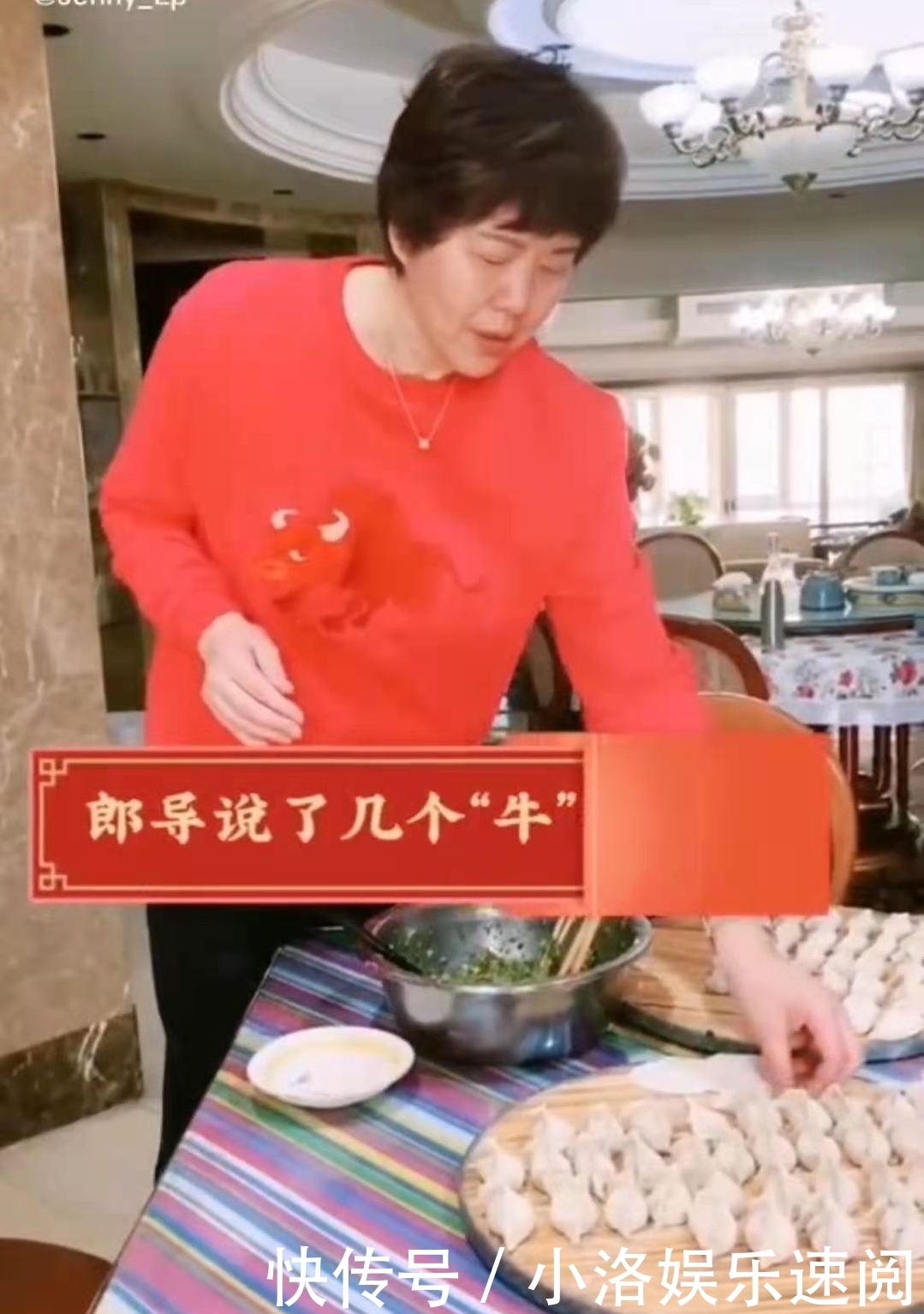 郎平包饺子暴露豪宅内景,客厅餐厅厨房连成一片,看上去十分奢华