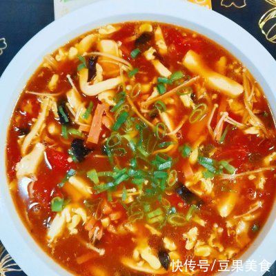 金针菇|#饕餮美味视觉盛宴#家乐浓汤宝版～酸辣汤