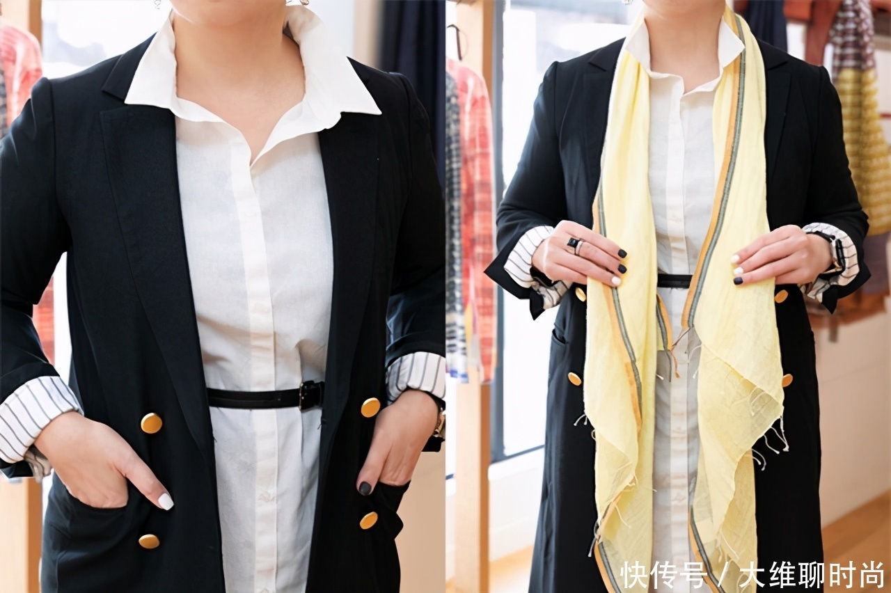春季围巾如何戴才能有别于冬天?日网教你的方法,时髦显脸小