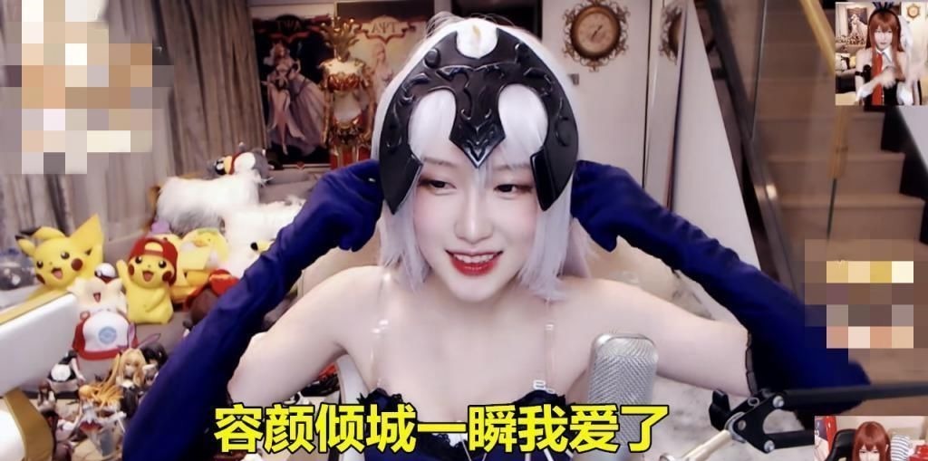 呆妹儿|腐团儿再次cos黑贞德,为还原形象努力展示,看到后退场景被惊艳到了