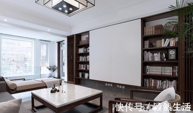 电视墙|有一种美,叫做新中式!145㎡新房打造的极简又高级!爱了!