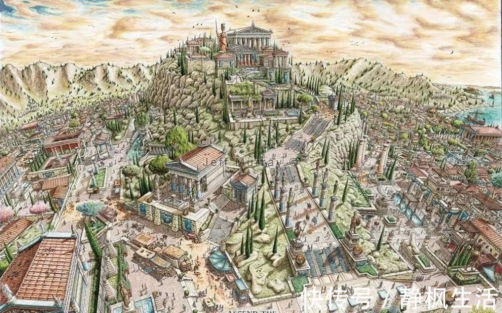 中国文化$英国小伙用针管笔画出了最美中国地图,独一无二的中国风