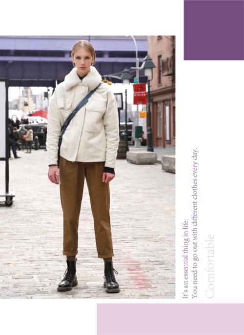  高级|女人高级点才好看，冬季的灯芯绒穿搭，面料看着就很“贵气”