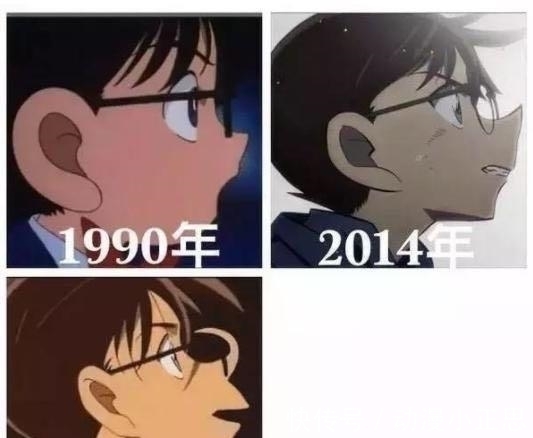 柯南|动漫角色造型大升级:大家的颜值都提高,就柯南让人接受不了