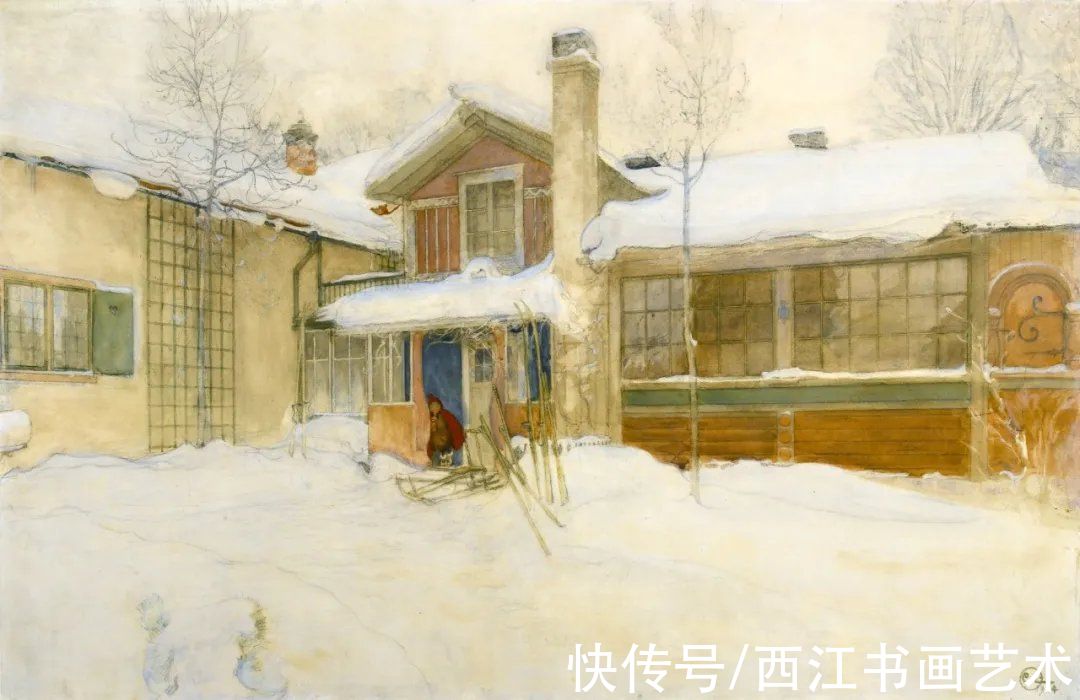 小屋|这精美的水彩插画，没见过就遗憾了