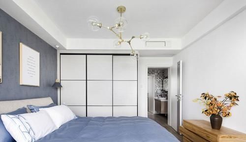 水泥|12万装122㎡三居北欧风,水泥背景墙个性十足,闺蜜都夸洋气