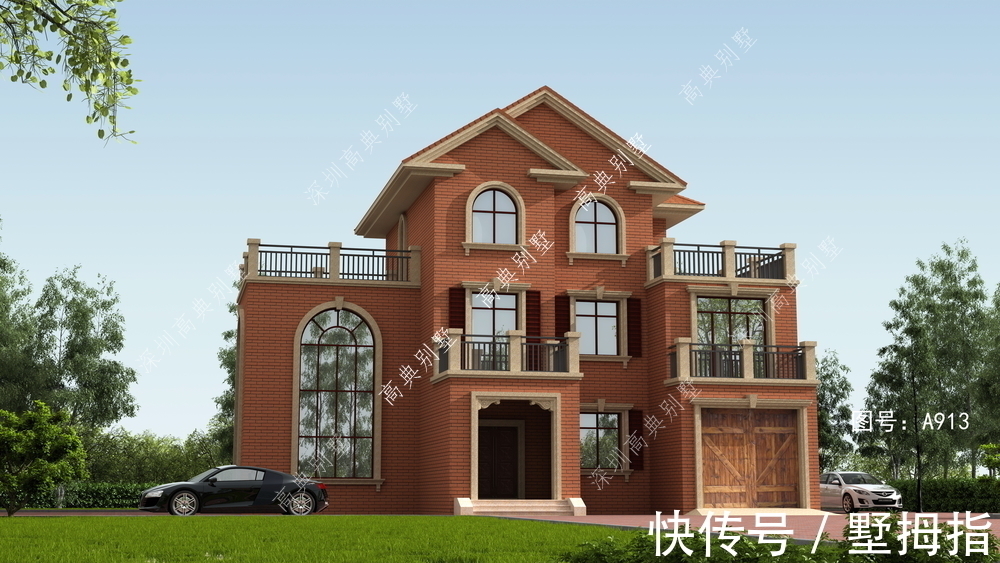 三层农村自建房,不失设计感,适合老家自建。