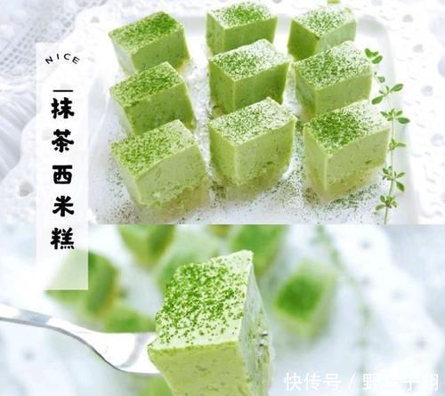 抹茶西米糕,巨好吃Q弹清凉的神仙甜品!免蒸免烤一次就能成功
