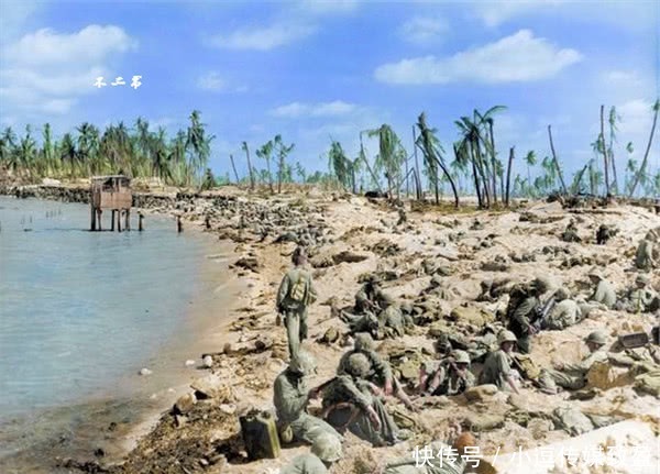 美军士兵|直击真实的太平洋战争现场:镜头下的战火硝烟,满地弹坑见证惨烈