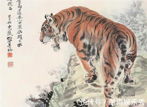戒酒|张大千醉酒画虎被高价买走,他万分羞愧,从此立誓戒酒,永不画虎