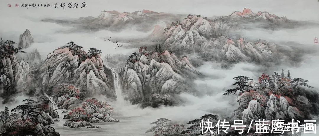 青山|「青山叠翠势磅礴，祥云流水意辽阔」走进张志新的山水世界