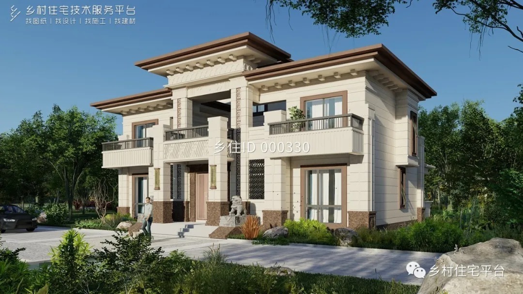 造价|乡住免费图纸土建造价参考65万面宽16.1m×进深11.2m 二层欧式别墅