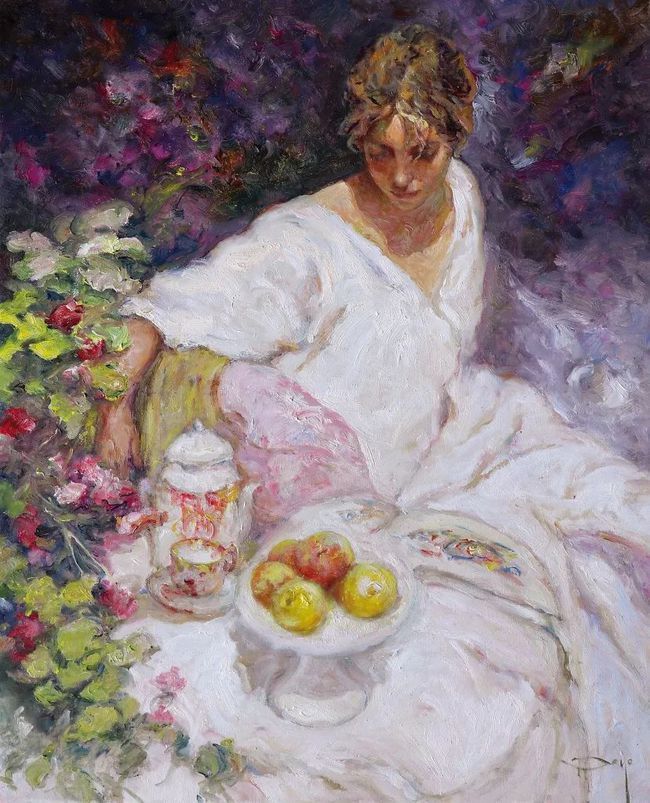 雷诺阿|独特的艺术天赋,他对色彩和纹理戏剧性的使用