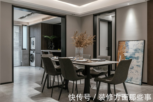 艺术画|140平四房改两房现代风设计,在删繁就简中呈现出诗意的空灵