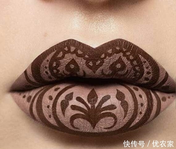 嘴唇|这些女孩的嘴唇被化过妆后,你还舍得亲上一口吗?