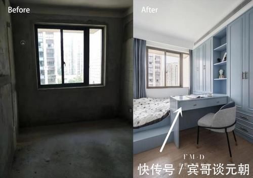 卧室|这位宝妈机智，床边抬高1m做书桌，睡觉不怕滚下来，一房当两房