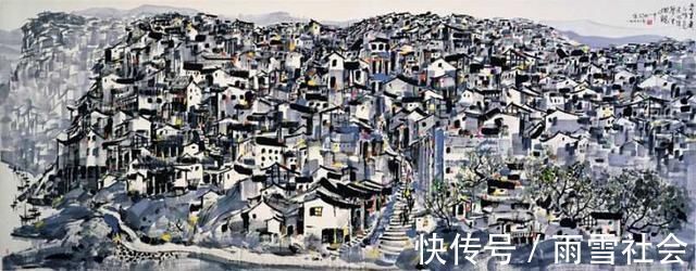 江南园林#“中国画”吴冠中画的太好,中国画在他笔下活了起来