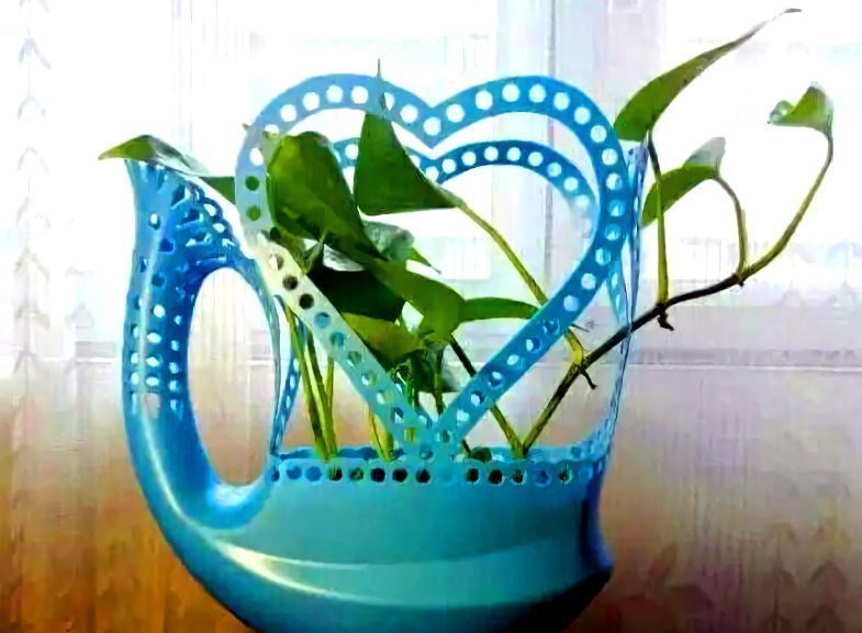 这些“花盆”真漂亮,创意十足还不花钱,“破烂”可别再扔了