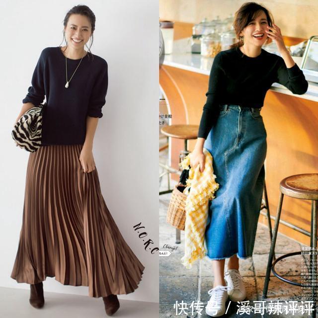 基础的“圆领毛衣”+配饰,穿出秋冬高级感