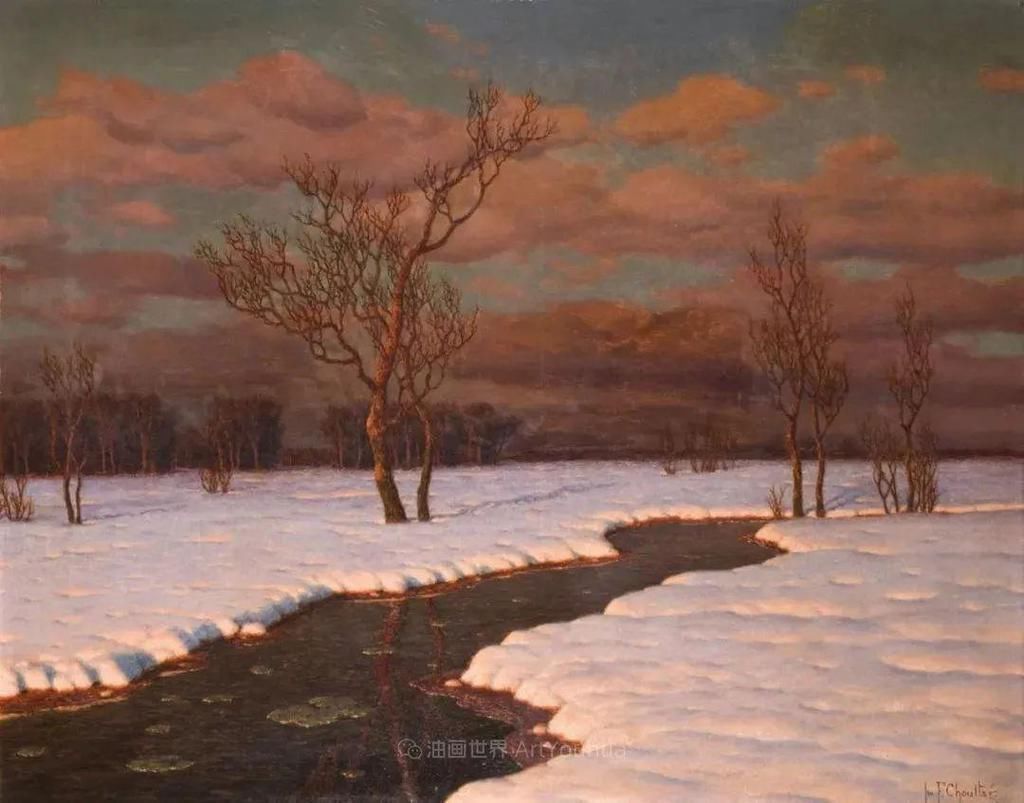 艺术家@这位俄罗斯画家,不愧为光与雪的大师!