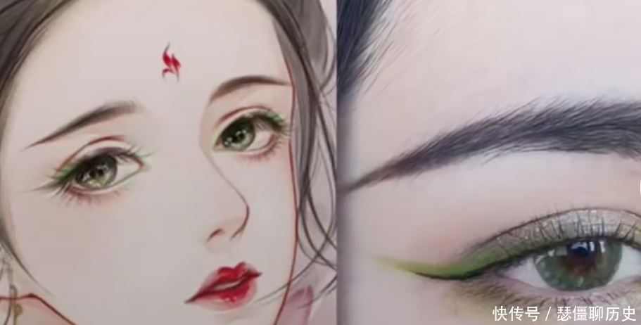00后的“古风眼妆”,图一温柔,图二日常,看到最后:收徒吗?