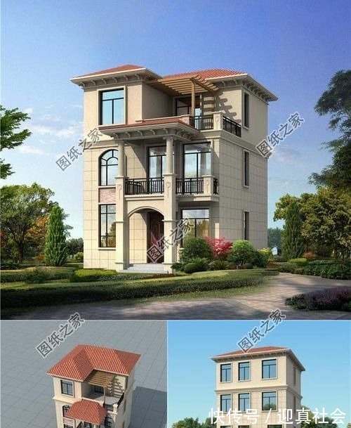 卧室|适合农村75平宅基地的自建房图,总有一款是你的心头好