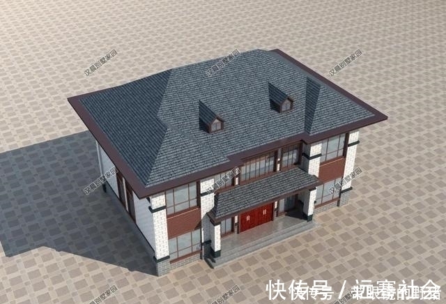 新中式|3栋二层新中式别墅,造价相同外观不同,你选哪一栋?