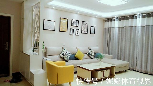 装修|朋友新房装修刚毕业，头一次见这么漂亮的鞋柜隔断，客厅人见人爱